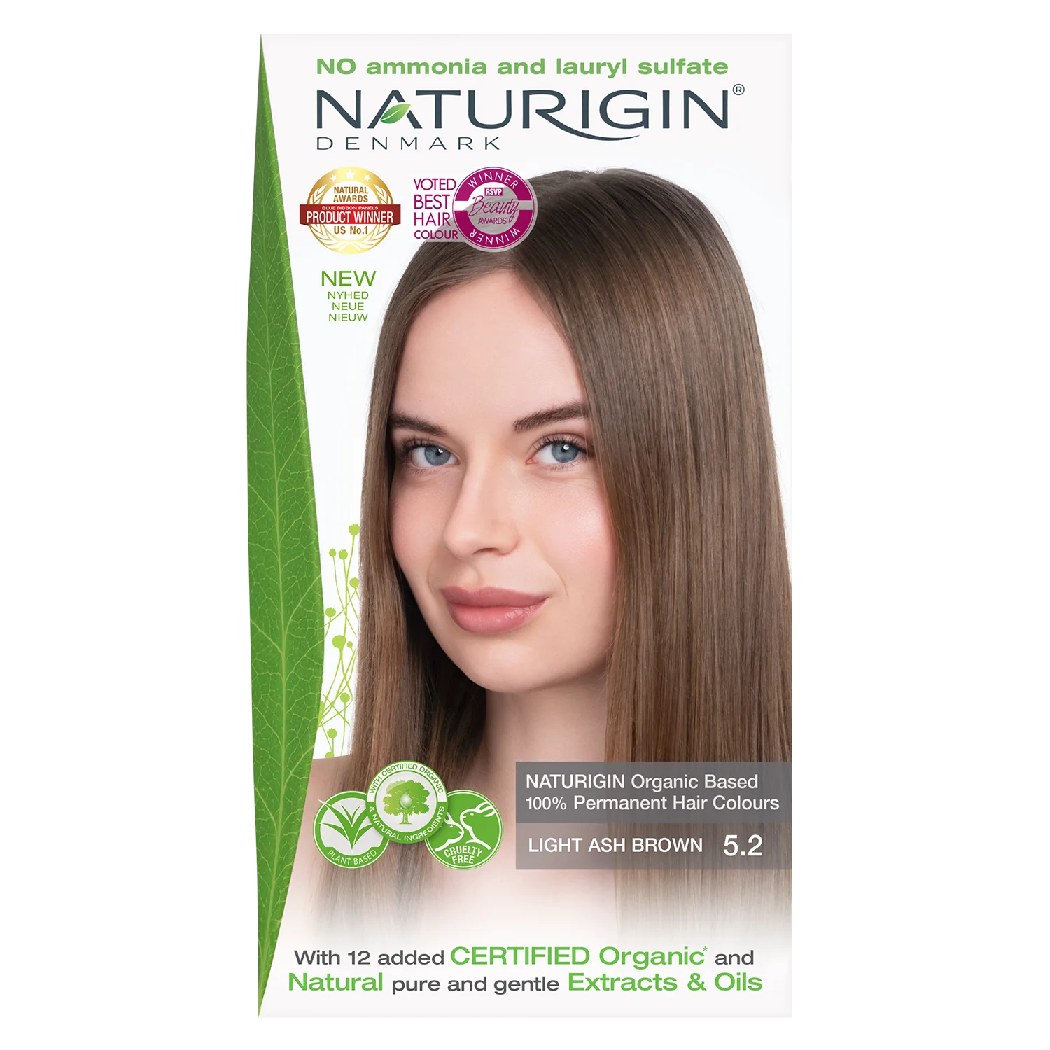 Naturigin Organic Natural Hair Colour - Light Ash Brown 5.2