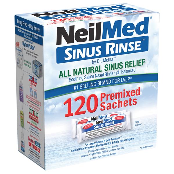 Neilmed Sinus Rinse Premixed Sachets - 120pk