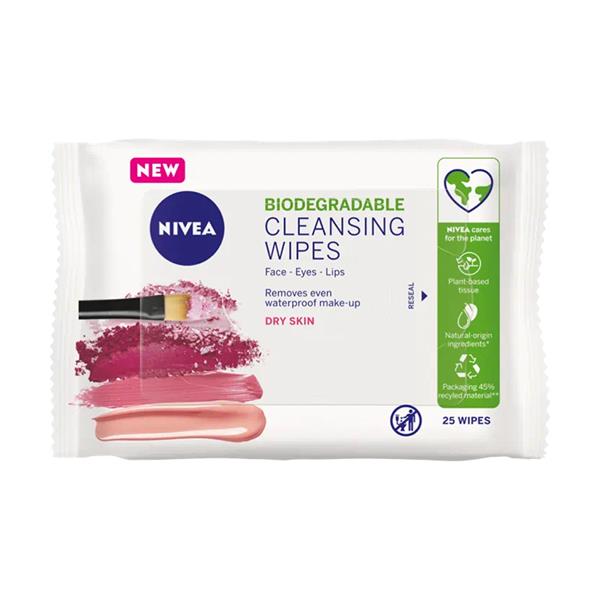Nivea cleansing wipes for dry and sensitive skin