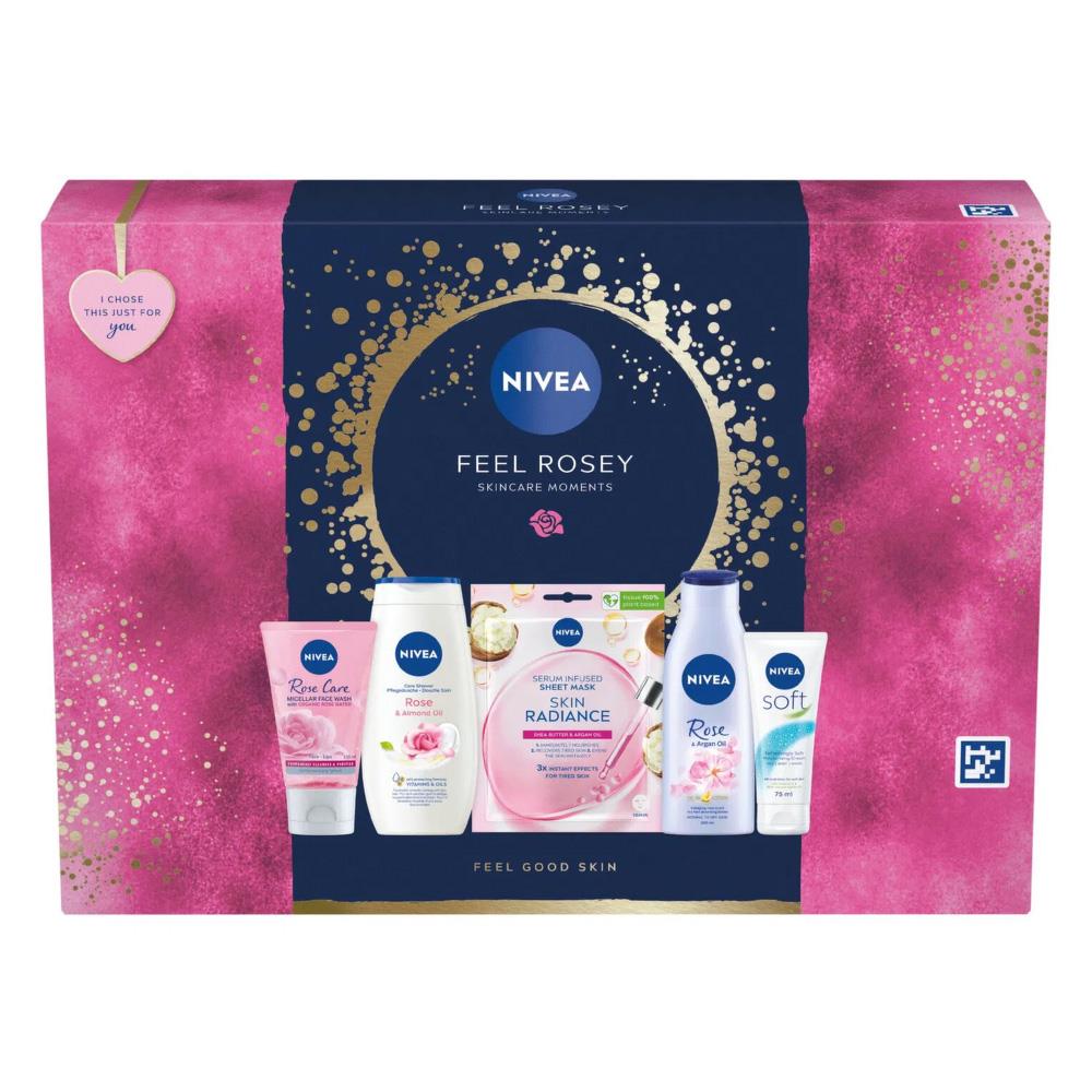 Nivea Feel Rosey Skincare Moments Gift Set For Her