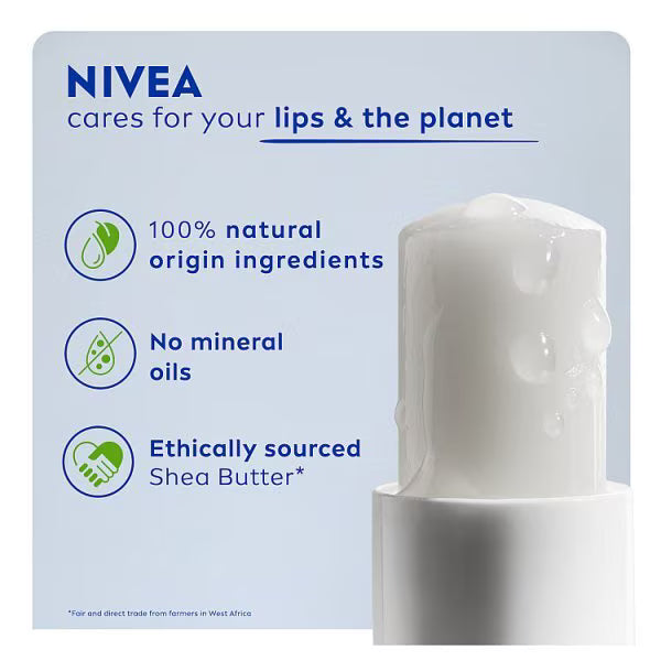 Nivea Original Care lip balm with shea butter and natural ingredients