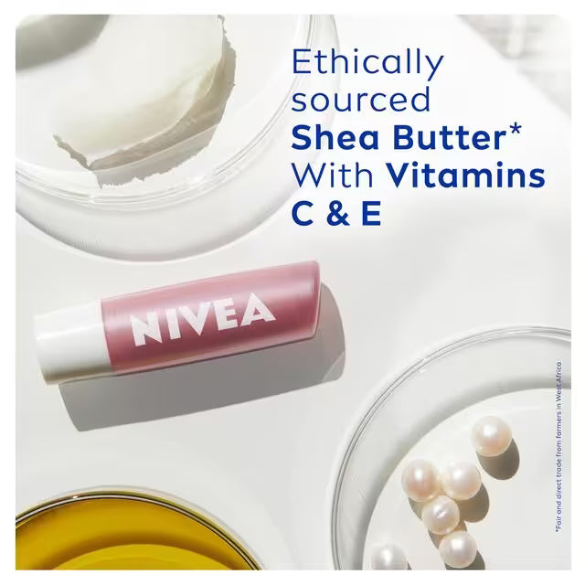 Nivea Pearly Shine lip balm stick Ethnically sourced 