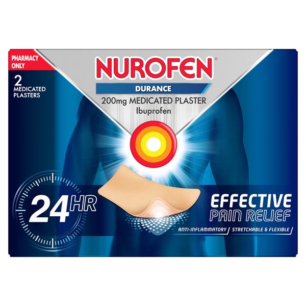 Nurofen Durance 200mg Medicated Pain Relief Plaster With Ibuprofen