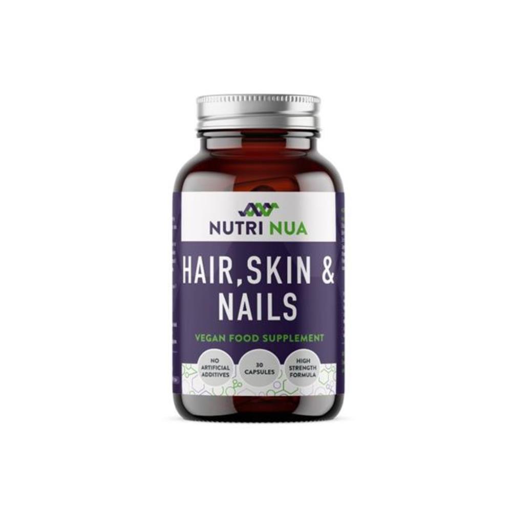 Nutri Nua Hair Skin & Nails 30 Capsules – biotin zinc silica supplement Ireland