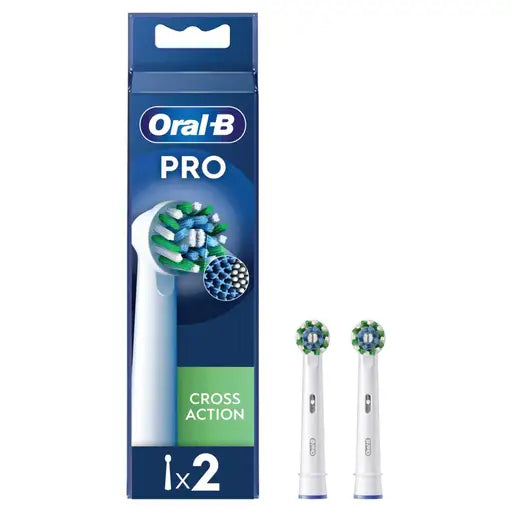 Oral B Pro Cross Action Replacement Heads - 2Pk