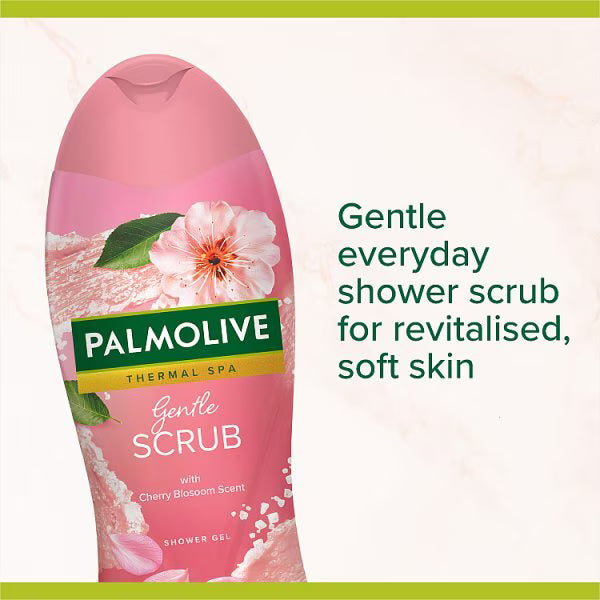 Palmolive Gentle Scrub Cherry Blossom shower gel lifestyle image