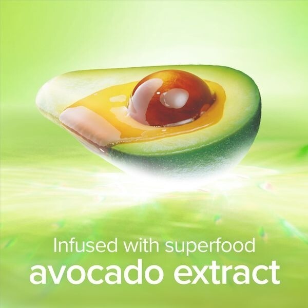 Palmolive Skin Radiance body wash avocado extract close-up highlighting superfood skincare benefits