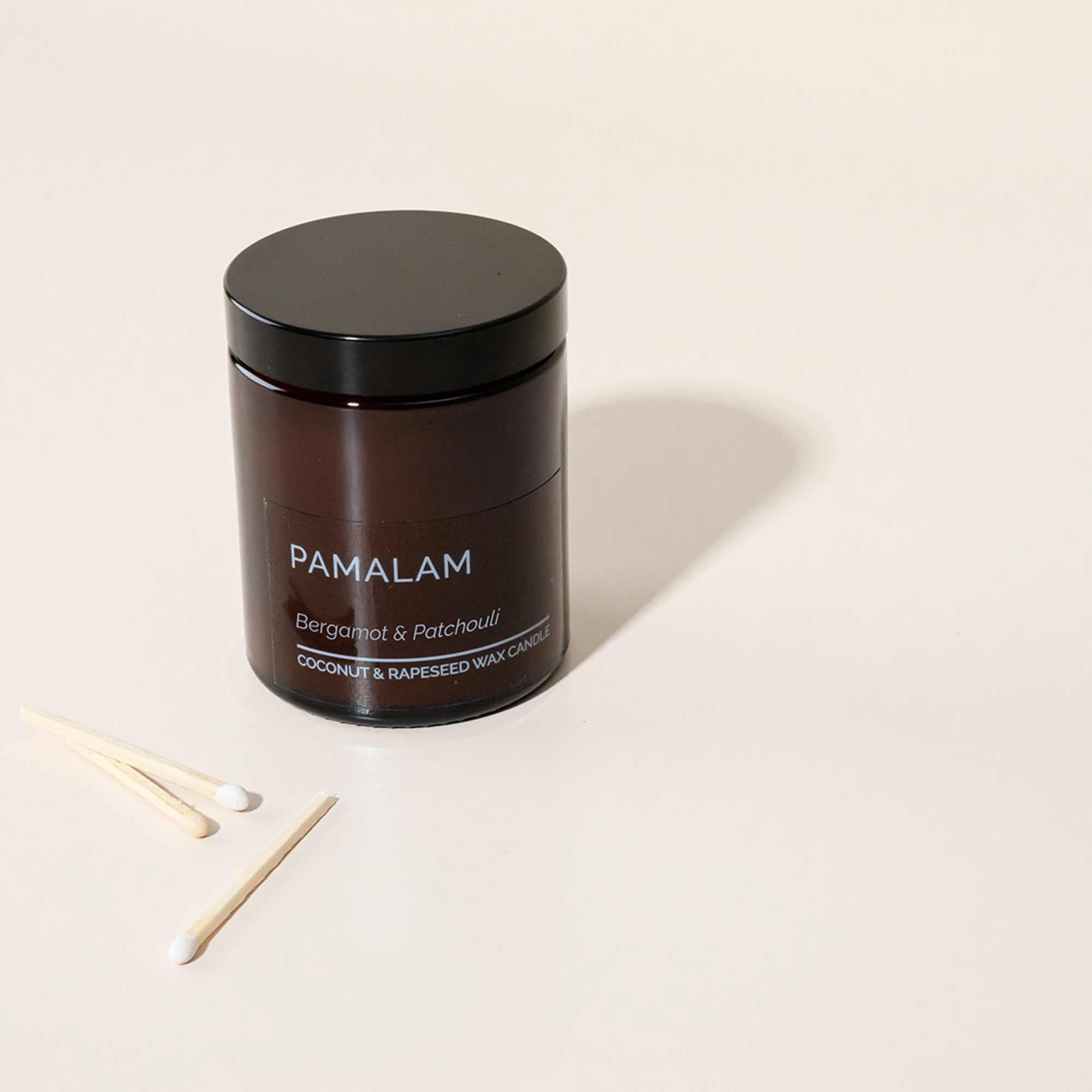 Eco-friendly Irish candle with bergamot, jasmine and patchouli