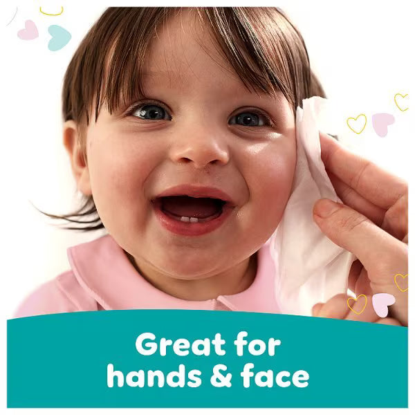 Pampers Sensitive baby wipes suitable for newborns, hands, face and bottom