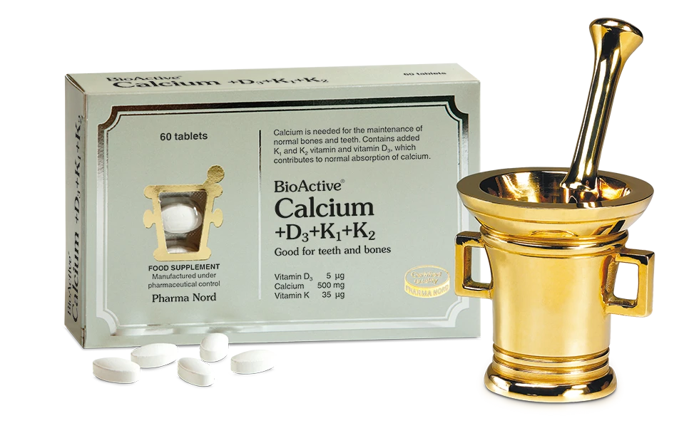     Pharma Nord BioActive Calcium D3 K1 K2 Tablets 60 Pack
