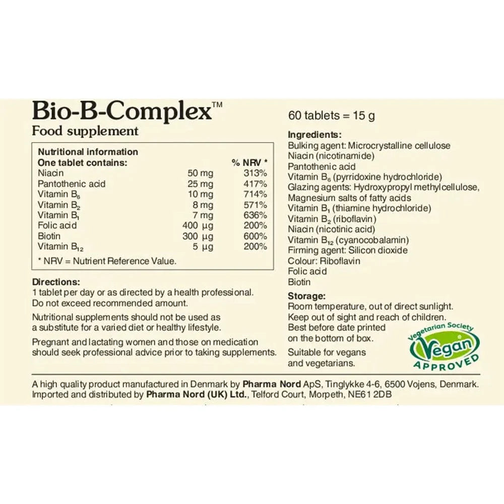Pharma Nord Bioactive B Complex - 60 Tablets