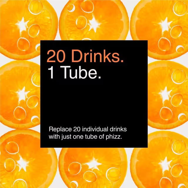 Phizz Orange electrolyte effervescent tablets