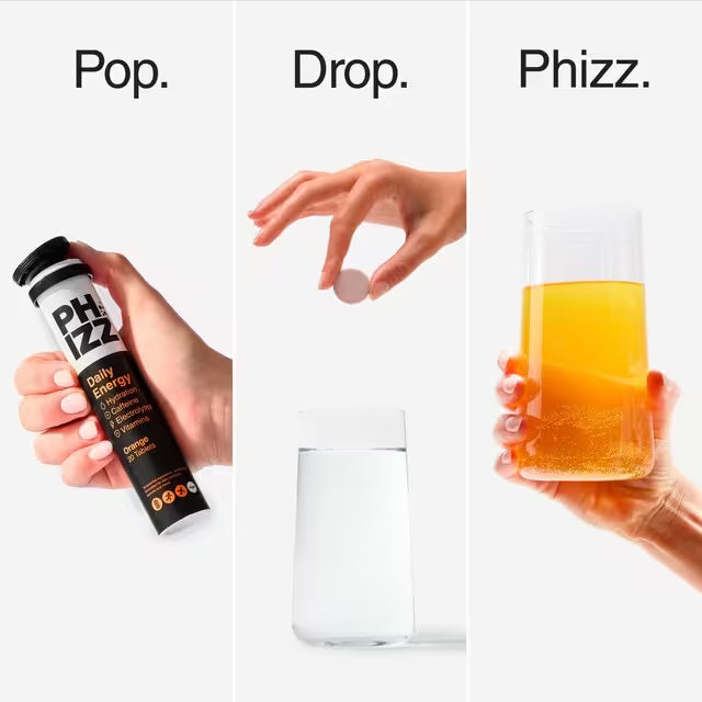 Phizz Daily Energy 75mg caffeine hydration formula