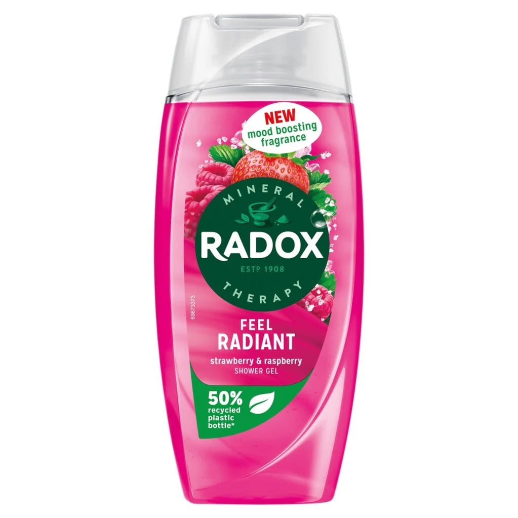 Radox Mineral Therapy Feel Radiant Strawberry And Raspberry Shower Gel