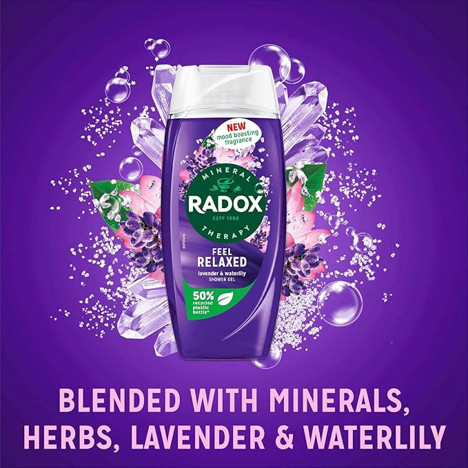 Radox Mineral Therapy Feel Relaxed Lavender & Waterlily Shower Gel Ad