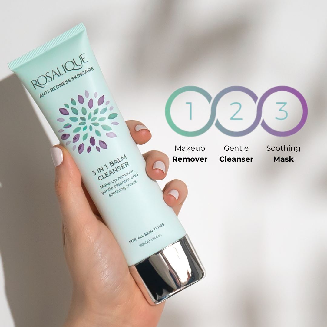 Rosalique cleanser with active anti-inflammatory and antioxidant ingredients