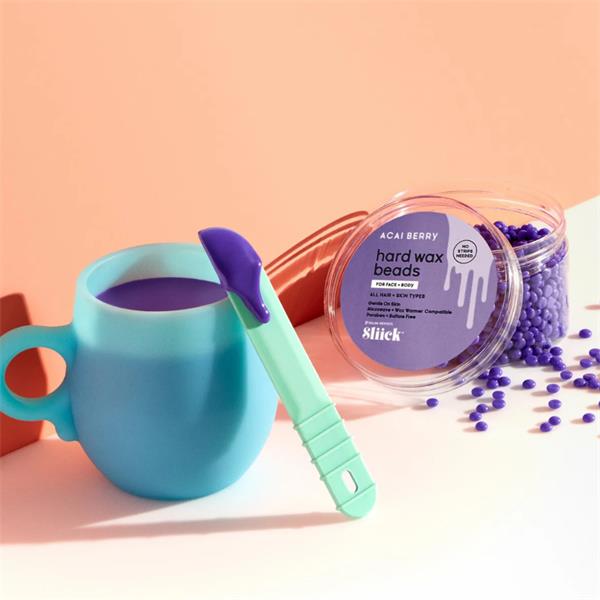 Complete at-home face and body waxing kit with microwaveable wax and applicators
