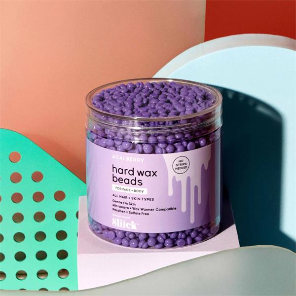 Salon Perfect Sliick Acai Berry Wax Beads for gentle hair removal on face and body