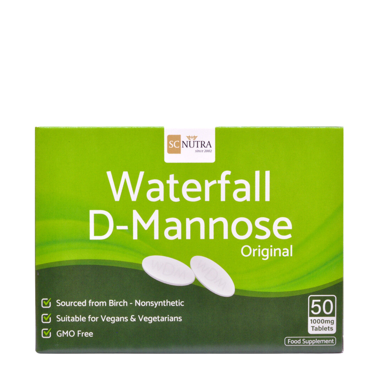 Sc Nutra Waterfall D-mannose 1000mg Tablets - 50s