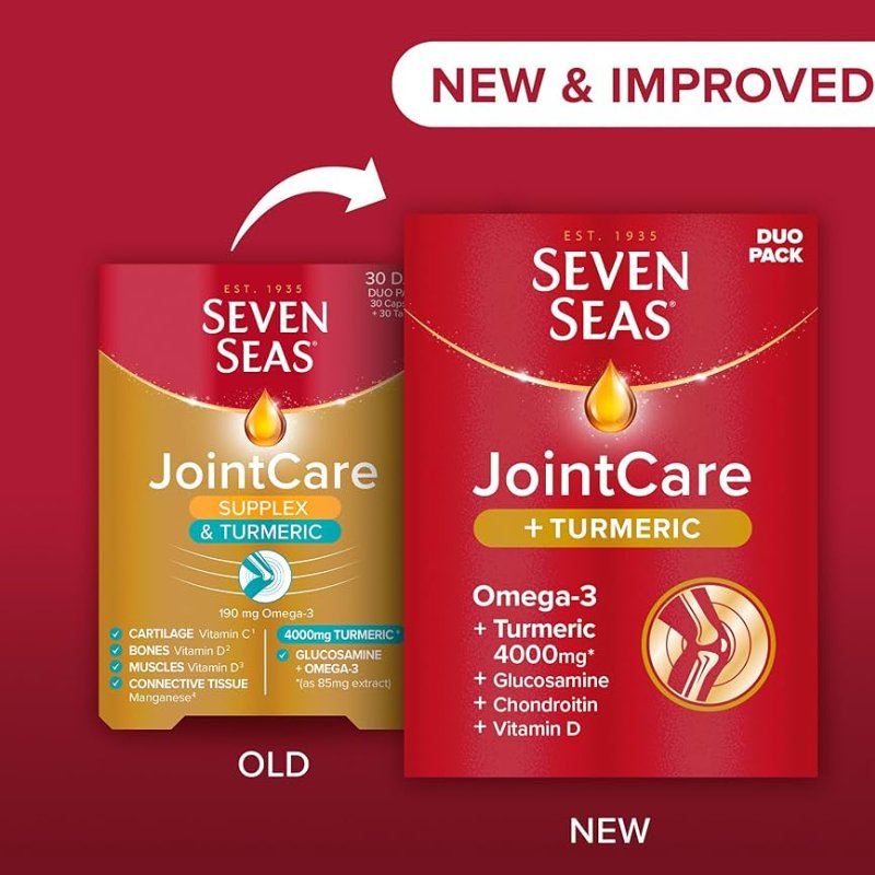 Seven Seas Jointcare + Turmeric Duo Pack New and Improved