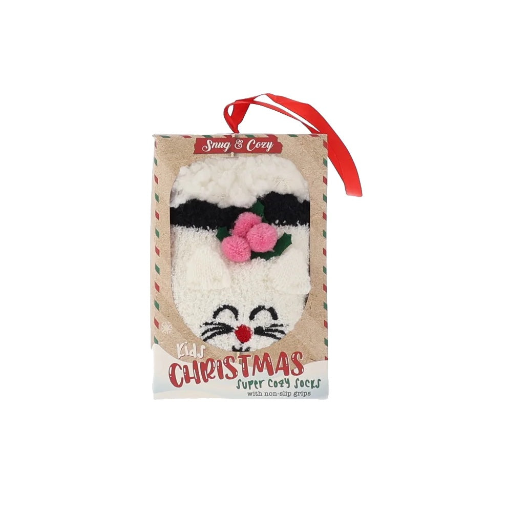 Snug & Cosy Kids Christmas Super Cosy Cat Socks