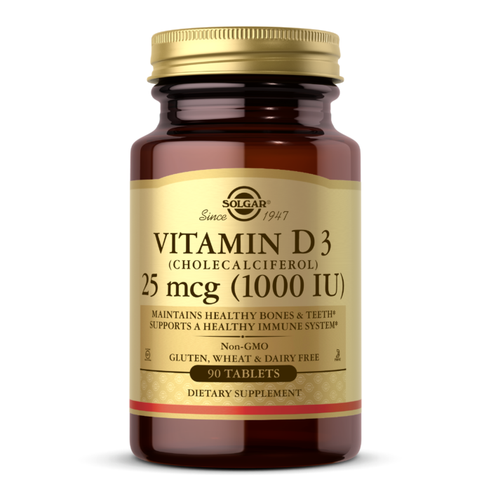 Solgar Vitamin D3 1000iu 25mcg 90 Tablets