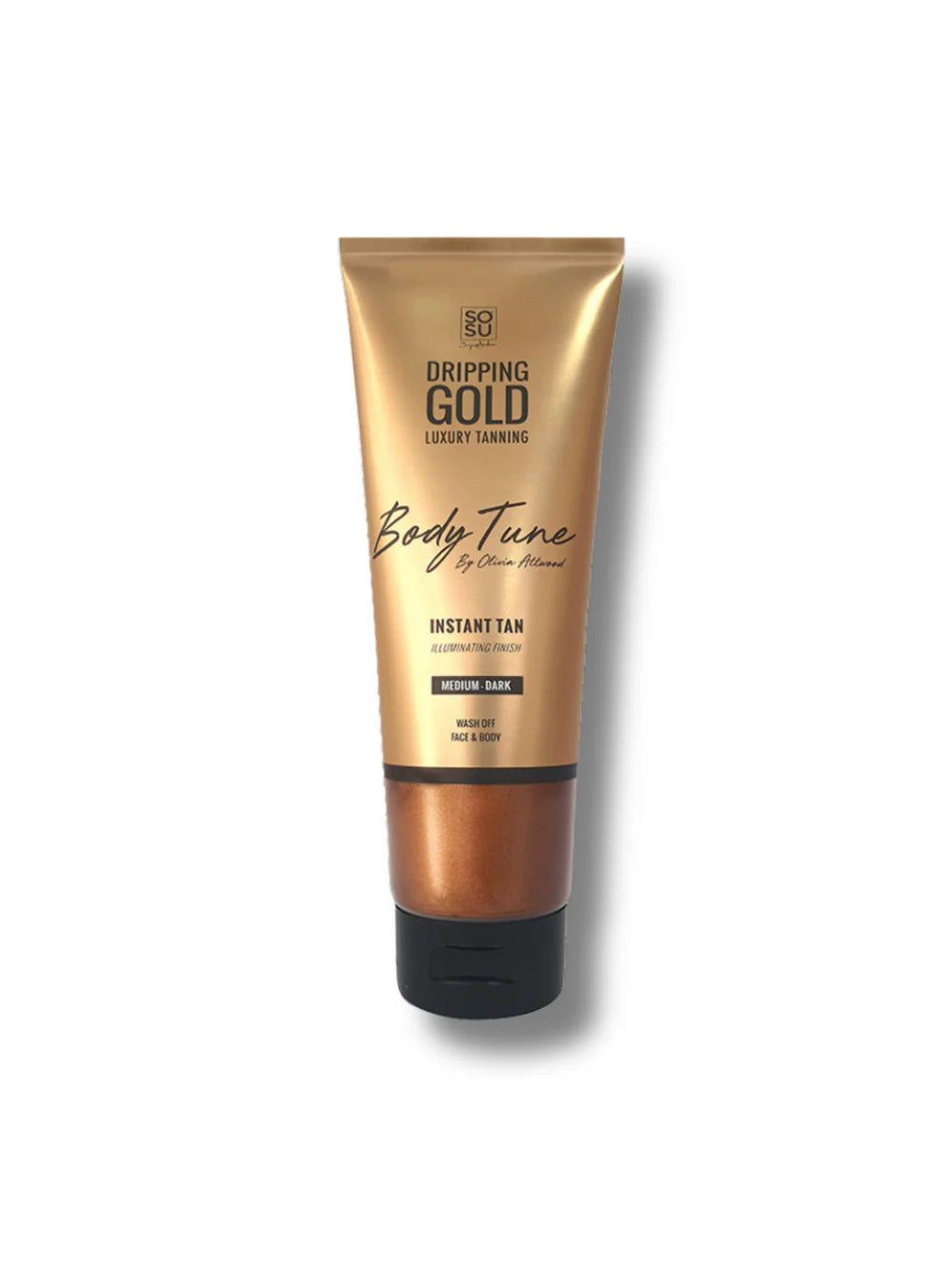 SOSU Dripping Gold Body Tune Instant Tan Medium/Dark tube