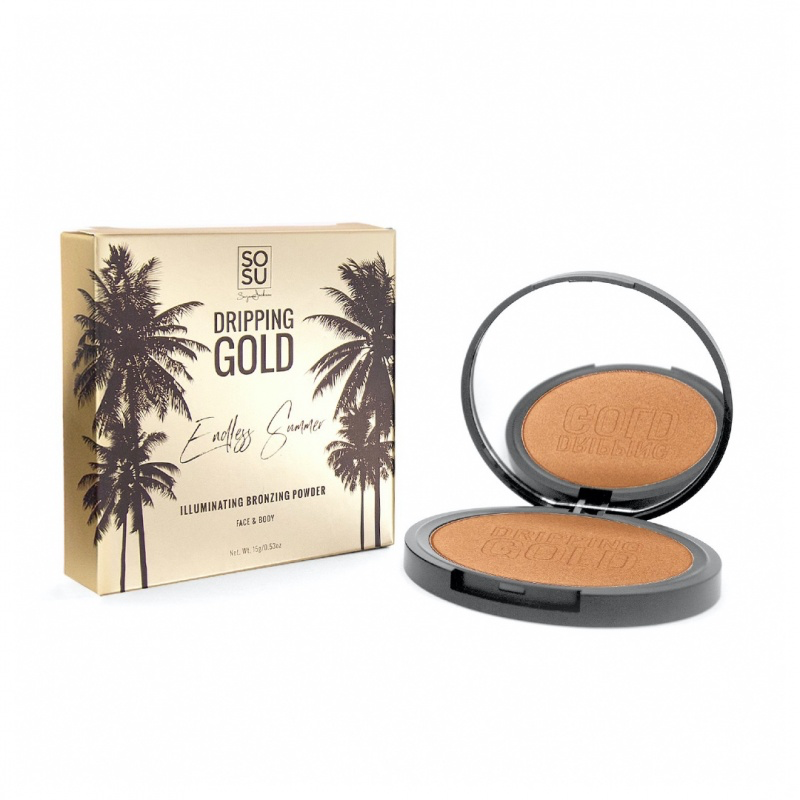 SOSU Dripping Gold Endless Summer illuminating bronzing powder compact