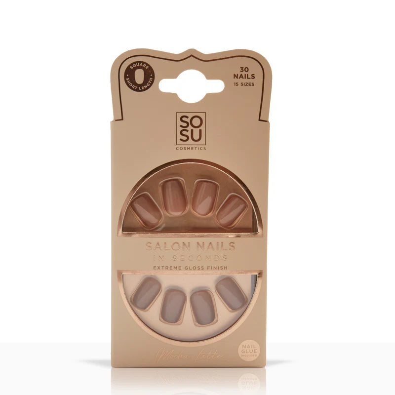 Sosu Salon Nails In Seconds False Nails Mocha Latte