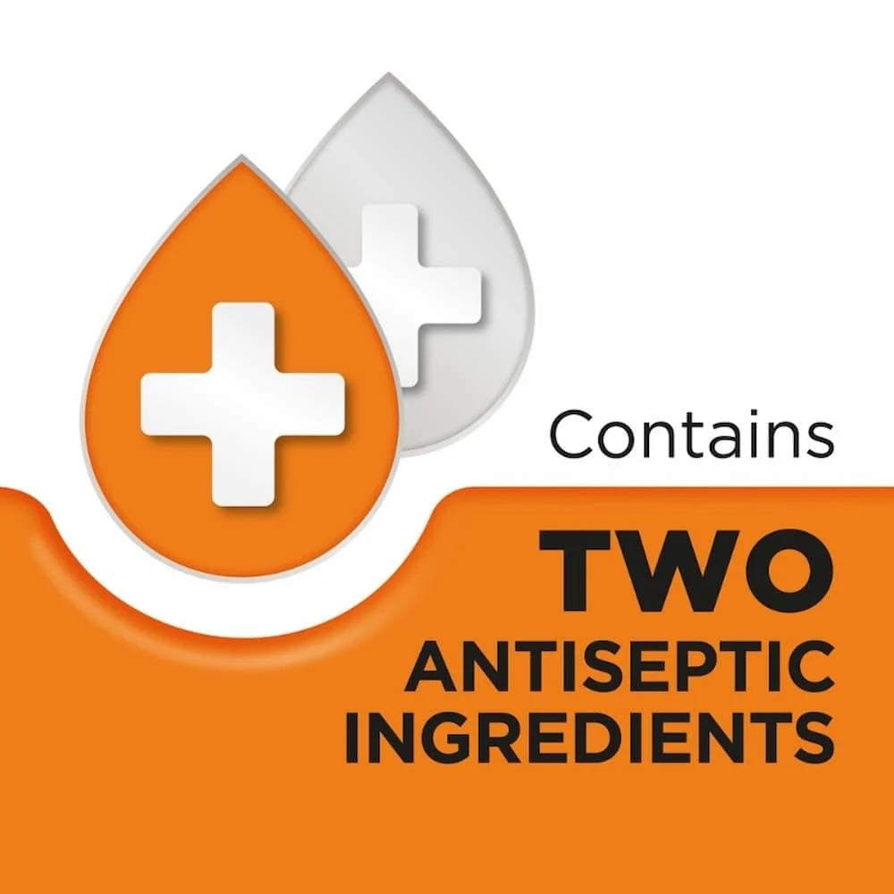 Strepsils orange vitamin C sore antiseptic throat lozenges 