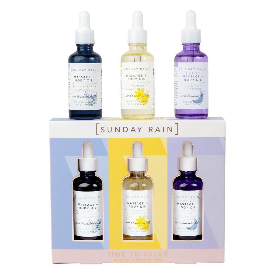 Sunday Rain Massage & Body Oil Gift Set For Her