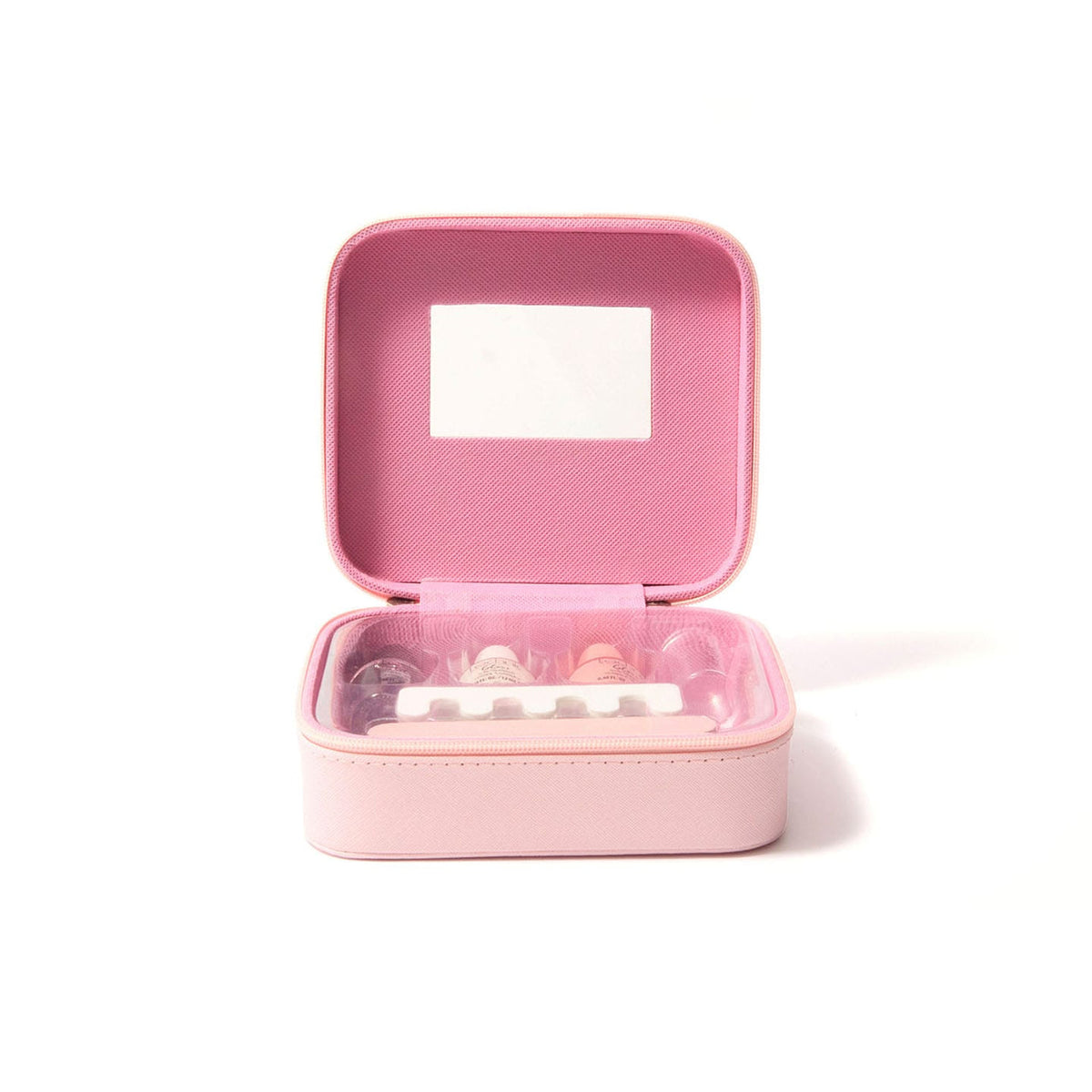 Technic French Manicure Beauty Case with pink interior compartments and manicure accessories