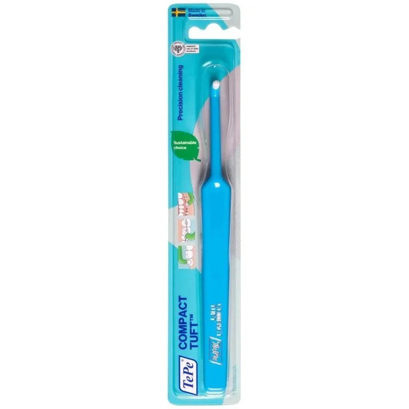 TePe Compact Tuft precision cleaning brush for gum line care