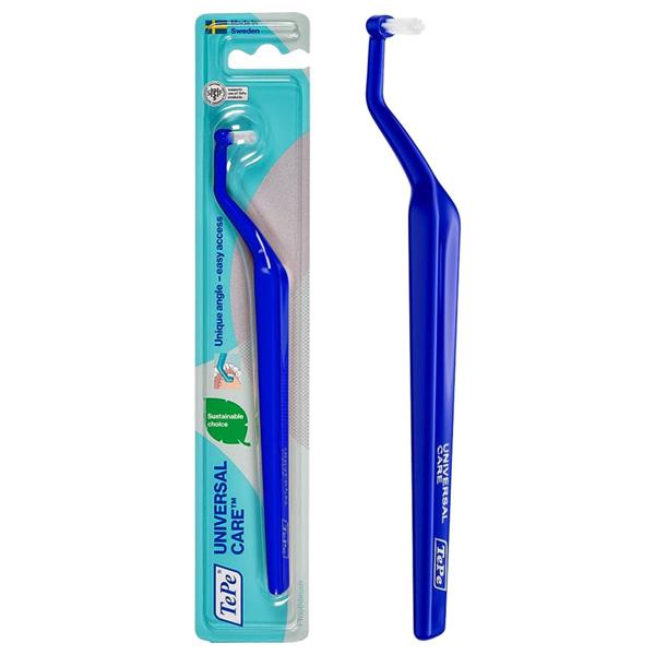 TePe Universal Care angled soft toothbrush for implants and braces