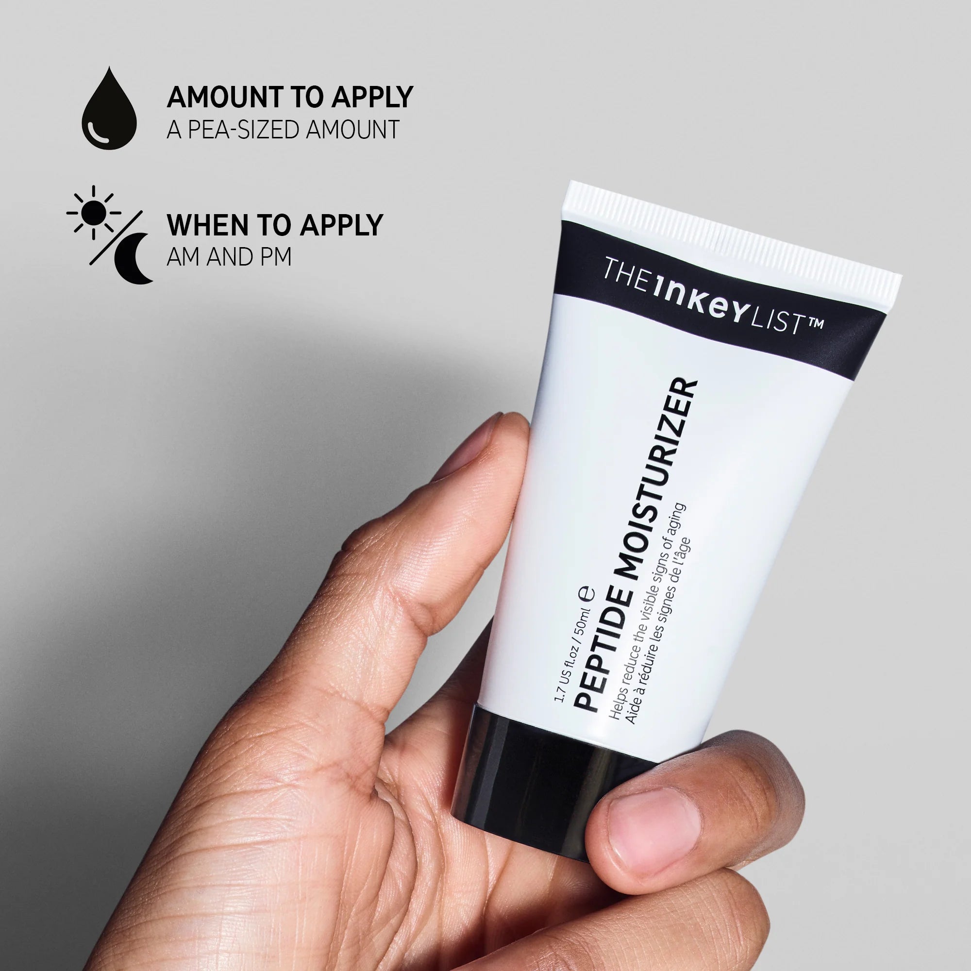 The Inkey List Peptide Moisturiser When To Apply