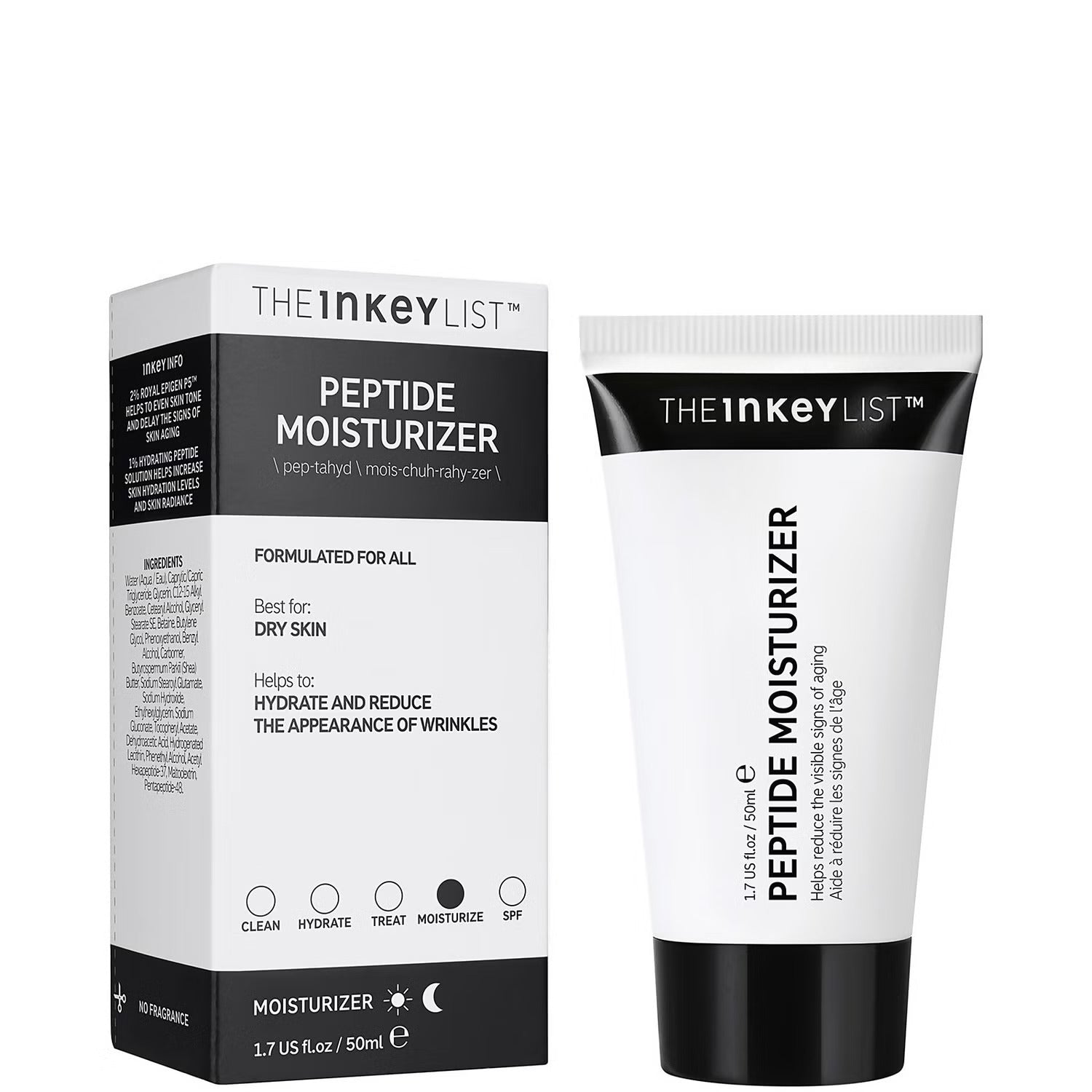 The Inkey List Peptide Moisturiser - 50ml