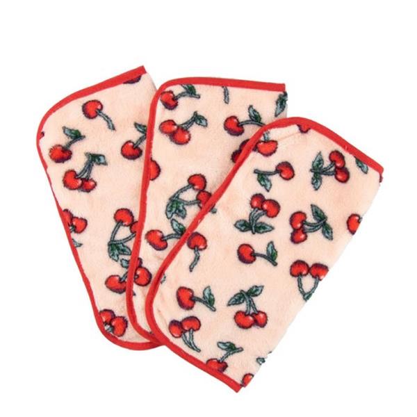 The Vintage Cosmetic Company Make Up Removing Cherry Print Face Cloths