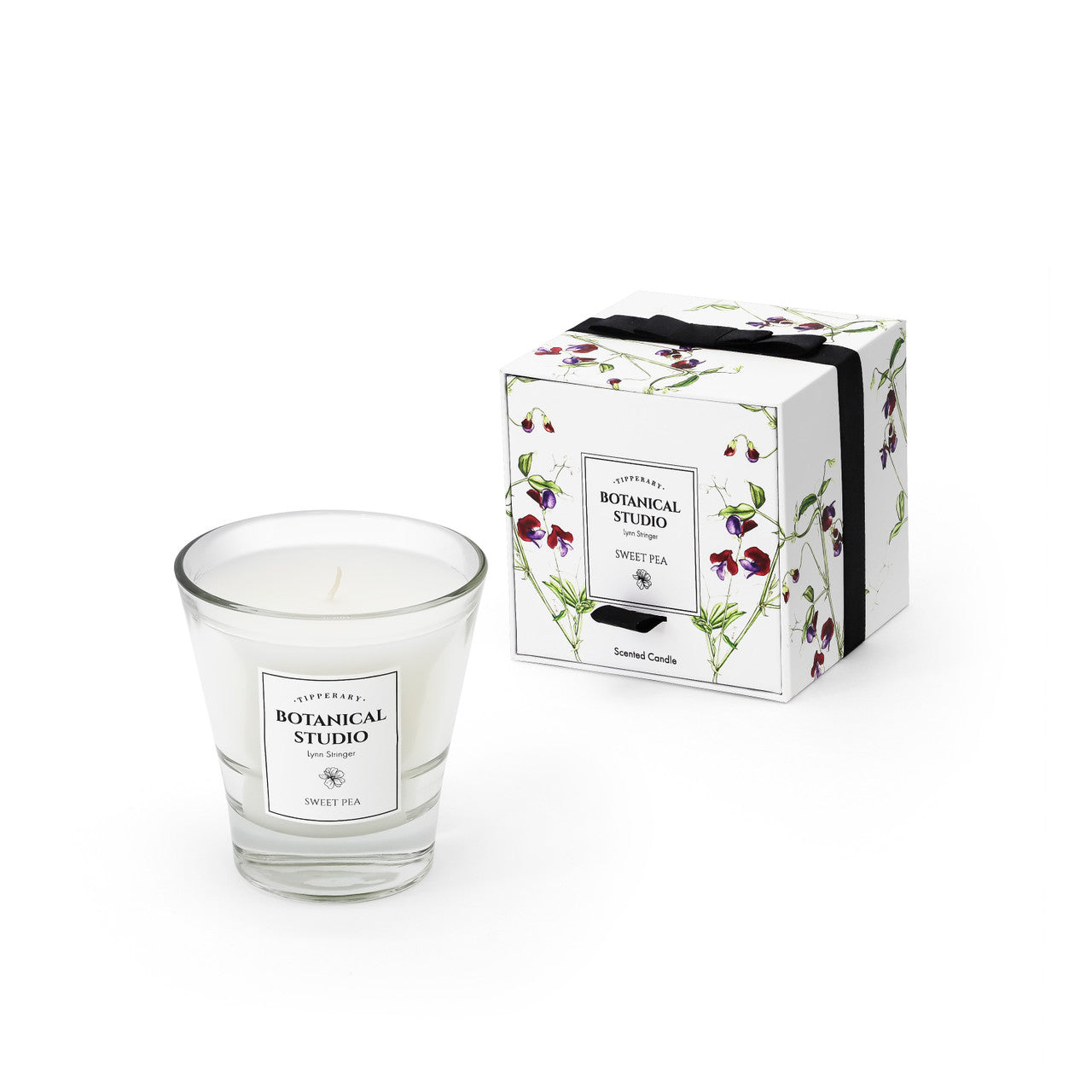 Tipperary Crystal Botanical Scented Candle - Sweet Pea