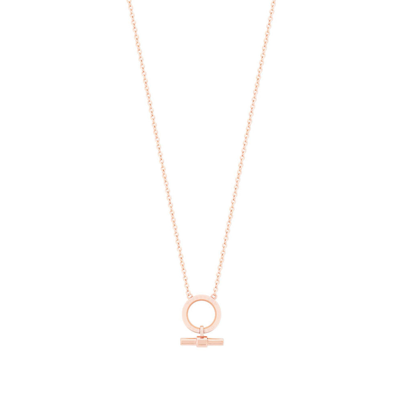 Tipperary Crystal Bar Pendant - Rose Gold