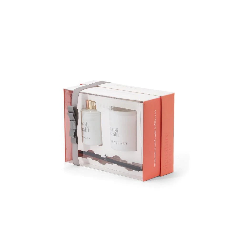 Tipperary Crystal Neroli Amalfi candle and diffuser gift set