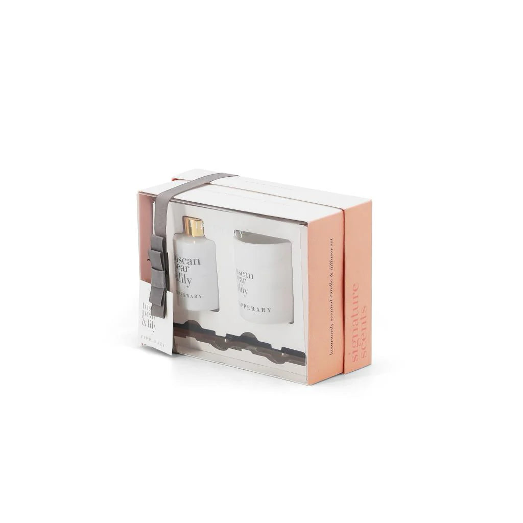  Tipperary Crystal Tuscan Pear and Lily candle and diffuser gift set
* Tipperary Crystal 