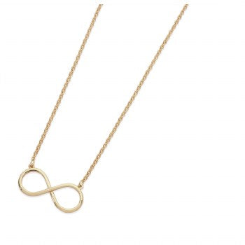 Tipperary Crystal Simple Infinity Necklace Gold