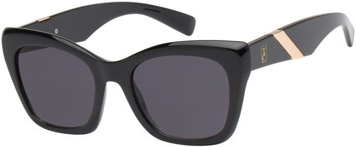 Tipperary Crystal black square sunglasses with polarised lenses