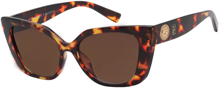     Tipperary Crystal Poros tortoise shell polarised Square sunglasses