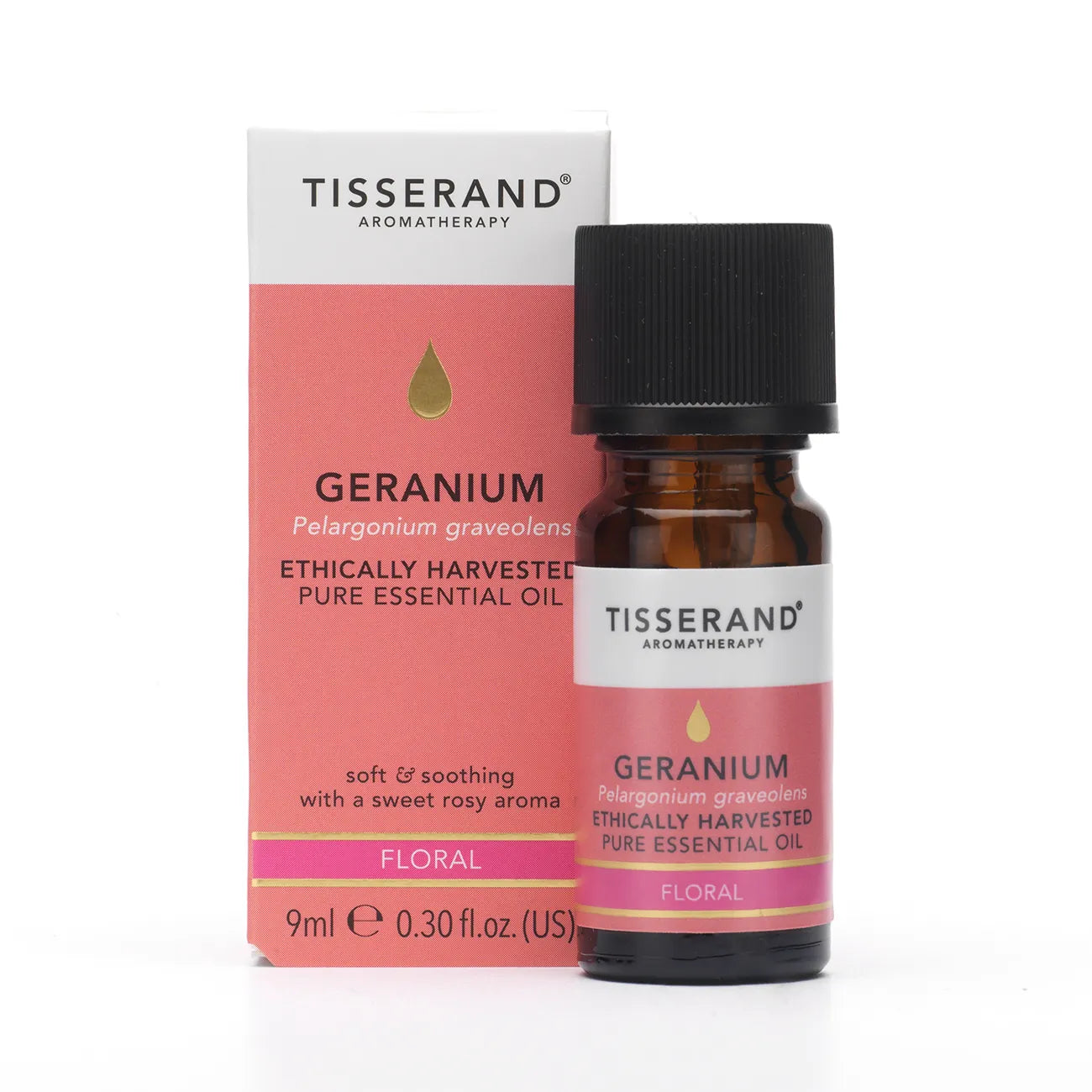 Tisserand Geranium Ethically Harvested Pure Essential Oil - 9ml