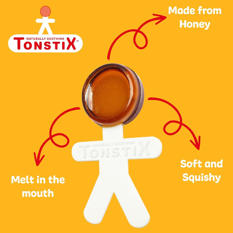 Tonstix Honey Jelly Pops Honey & Apple Throat Lozenges