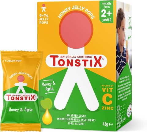 Tonstix Honey Jelly Pops Honey & Apple - 6 pk