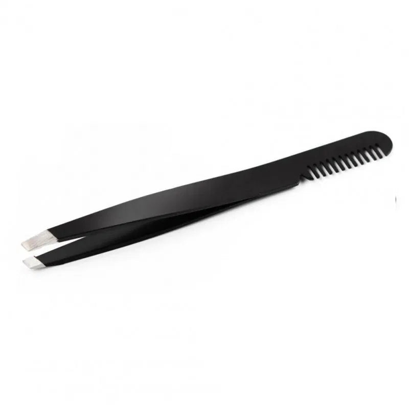 Infinity Tweezers With Comb - Black