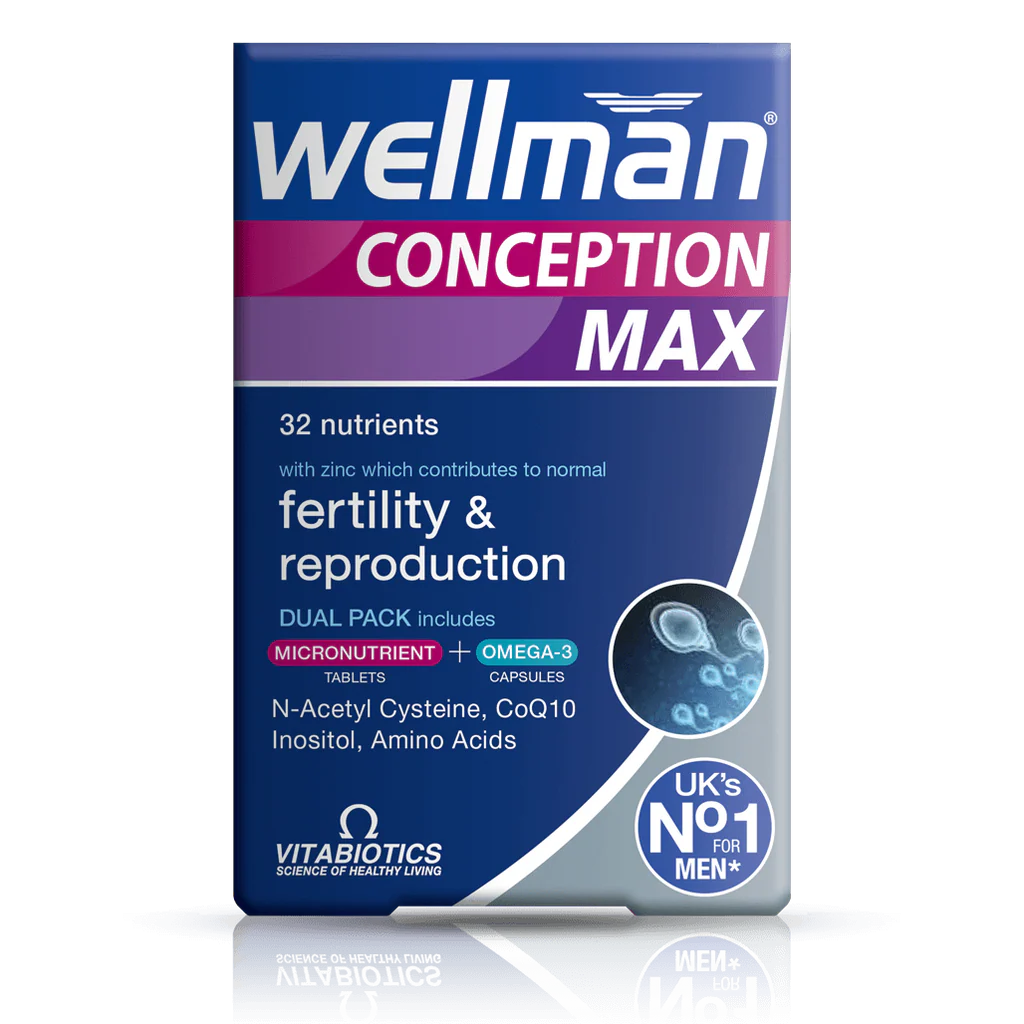 Vitabiotics Wellman Conception Max Dual Pack male fertility supplement