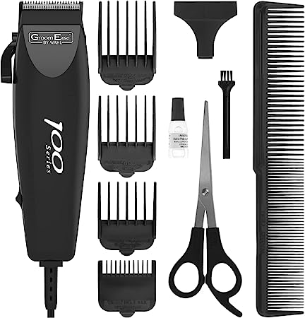 Wahl 10 Piece Kit 100 Series Clipper Black Pieces